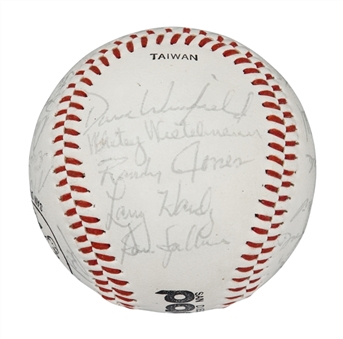 1974 San Diego Padres Team Signed Baseball with 23 Signatures Including McCovey and Winfield (Rookie) (PSA/DNA)